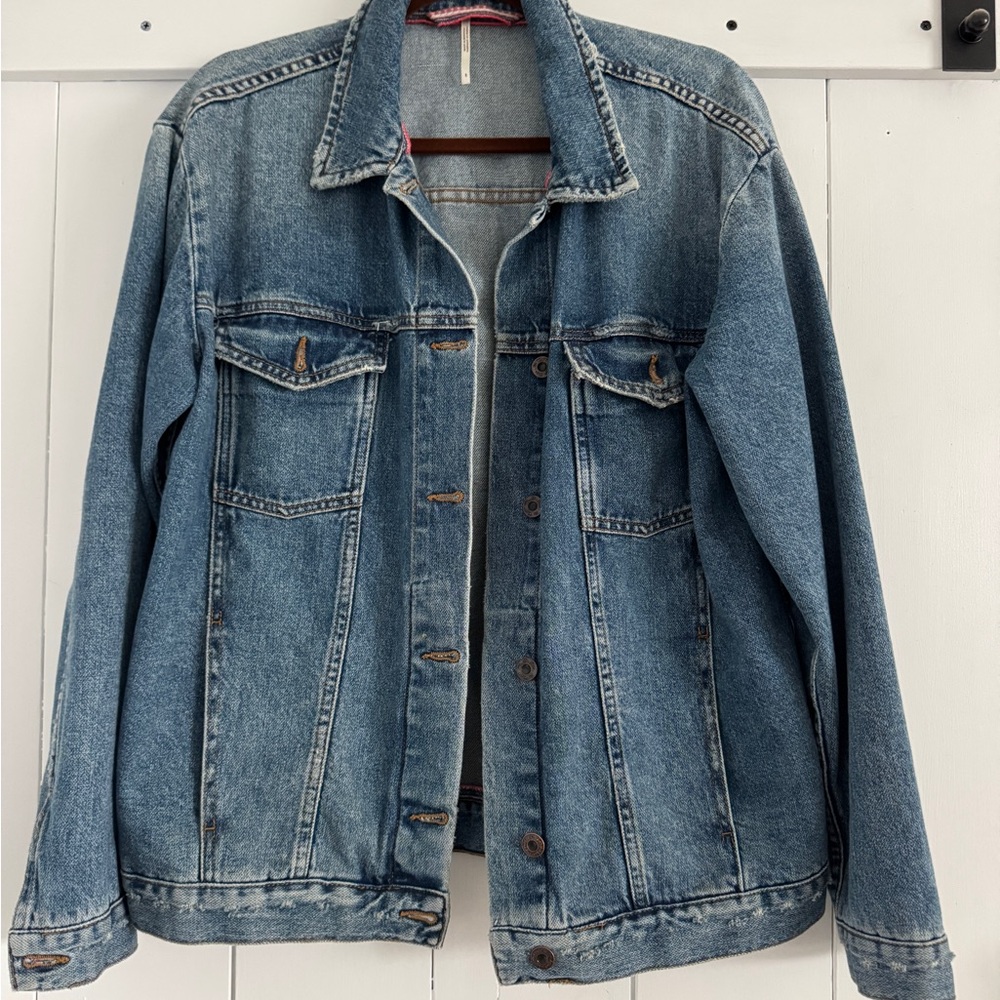 Free People Light Blue Denim Jacket